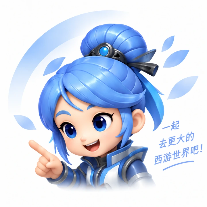 蓝发小侠邀请你一起探索西游世界